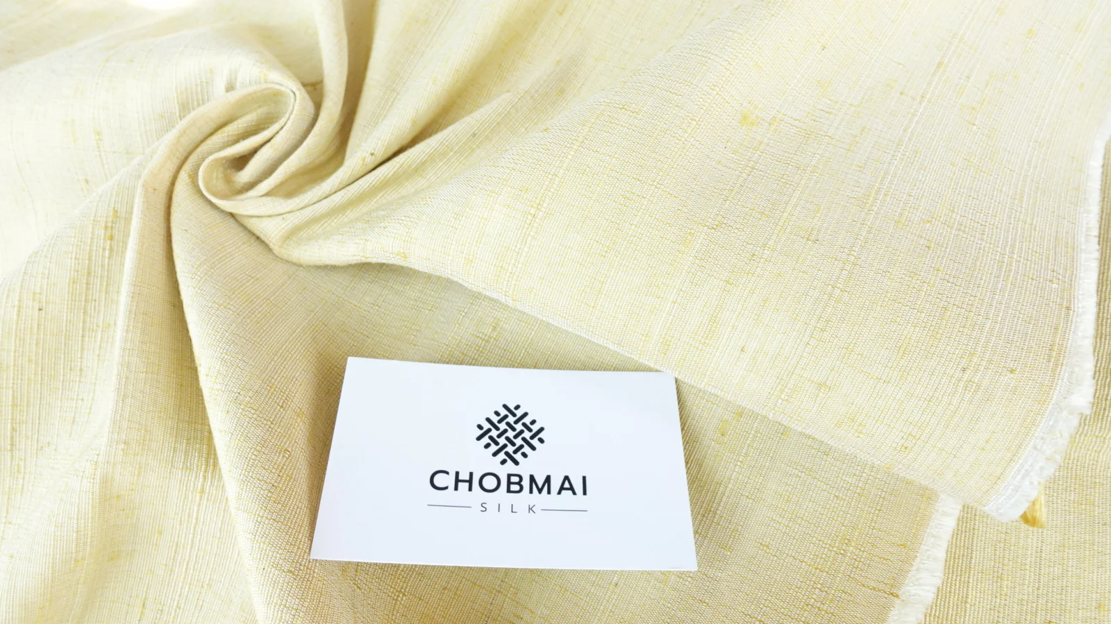 Slubbed Silk, Heavy Textured, Light Yellow