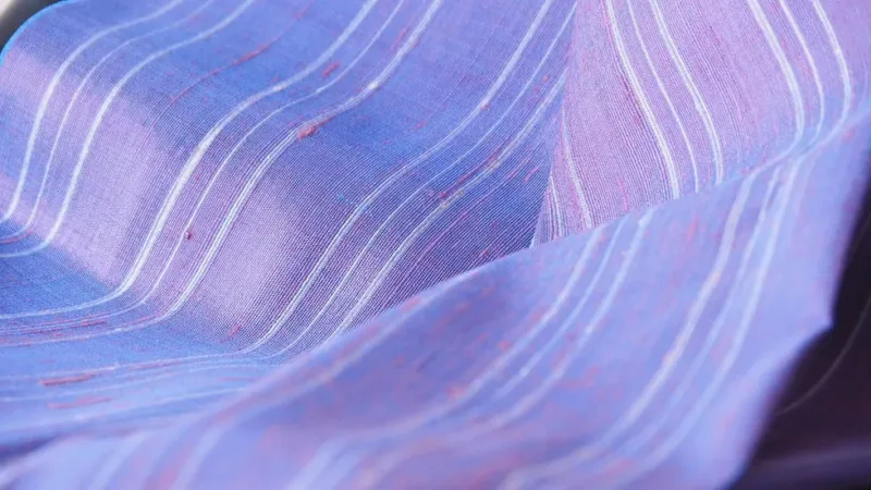 Silk Multicolour Stripe, Indigo Blue