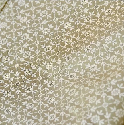 Machine-Woven Spun Silk, Wide Width, Yellow Cream