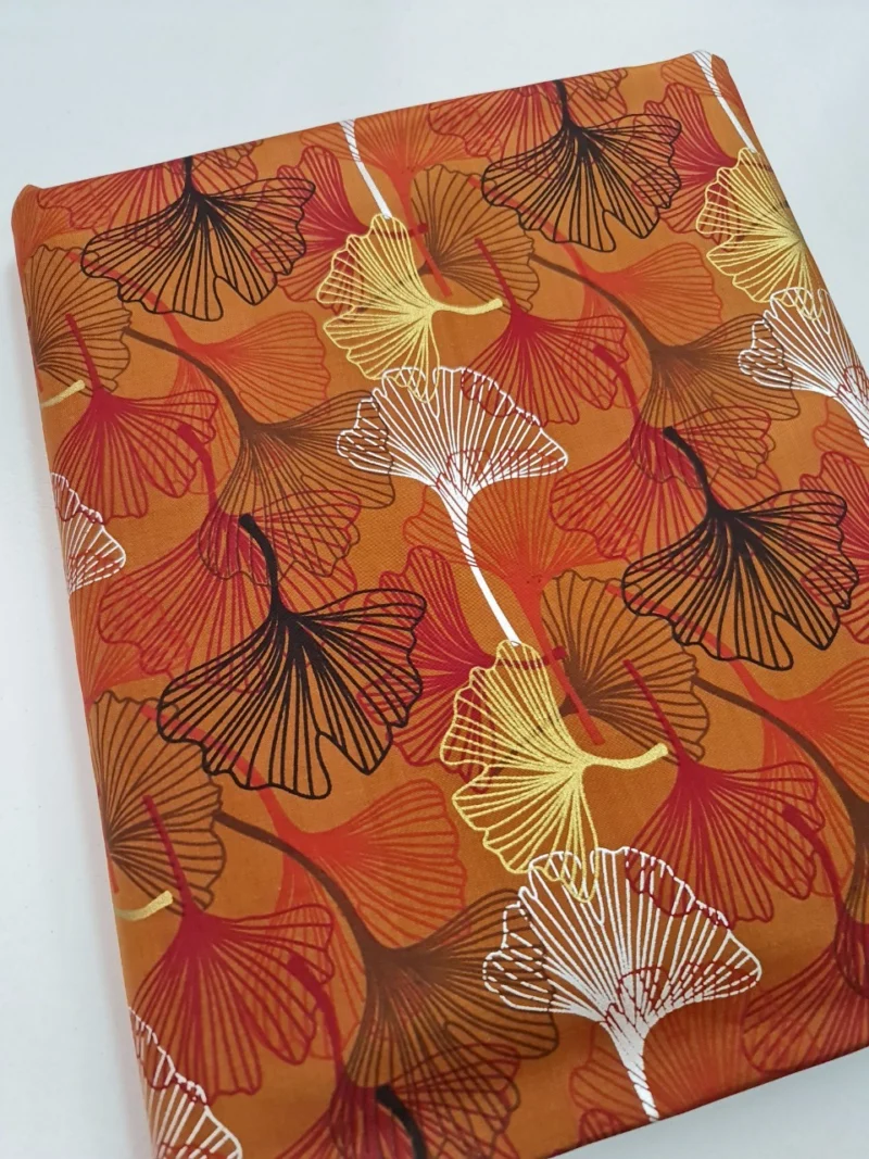 Printed Silk, Textured, Brown Ground