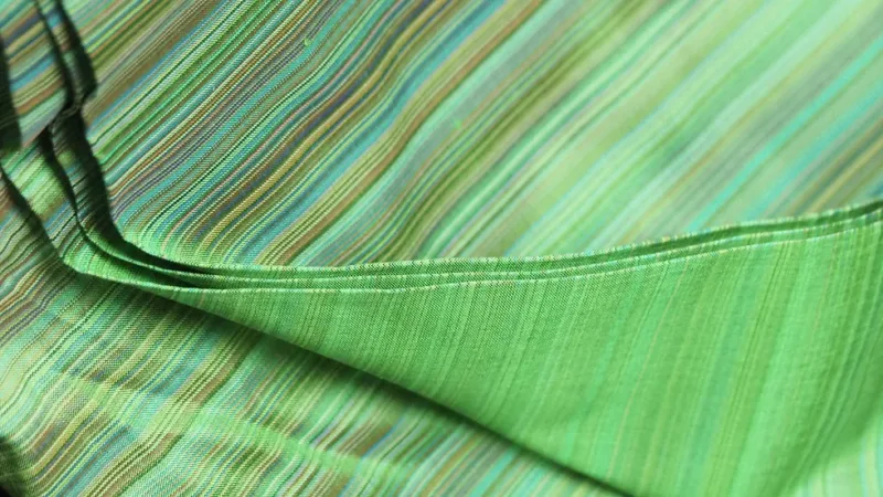 Silk Multicolour Stripe, Blue-Green