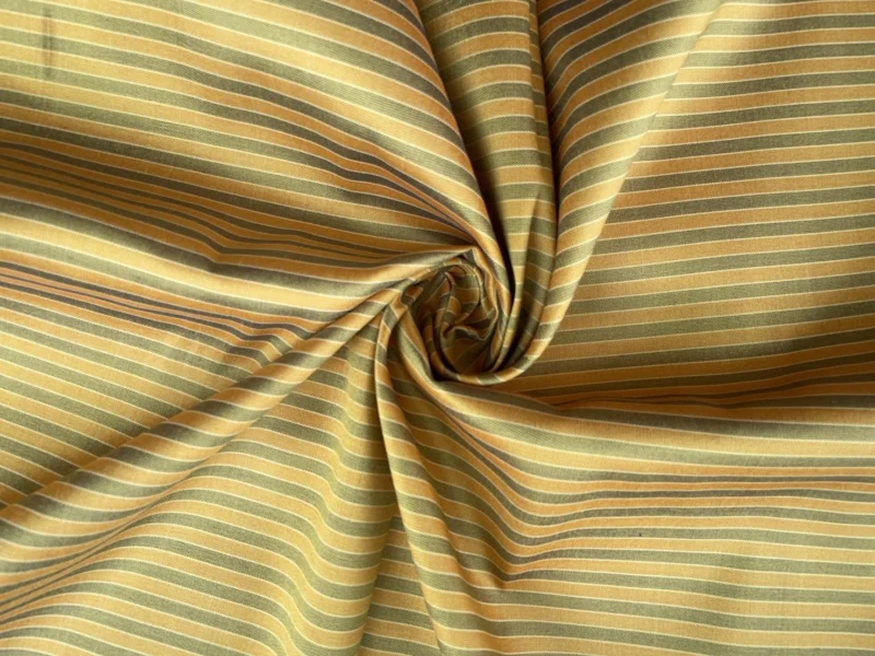 Silk Multicolour Stripe, Yellow and Green