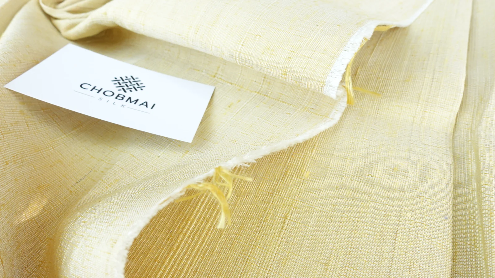 Slubbed Silk, Heavy Textured, Light Yellow