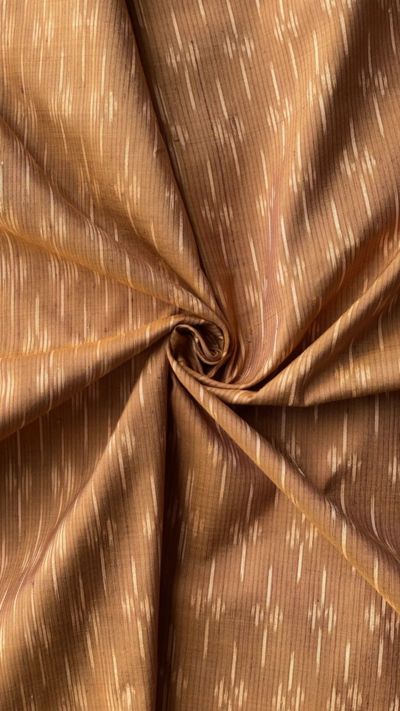 Ikat Native Silk, Dok Peep Pattern, Brown
