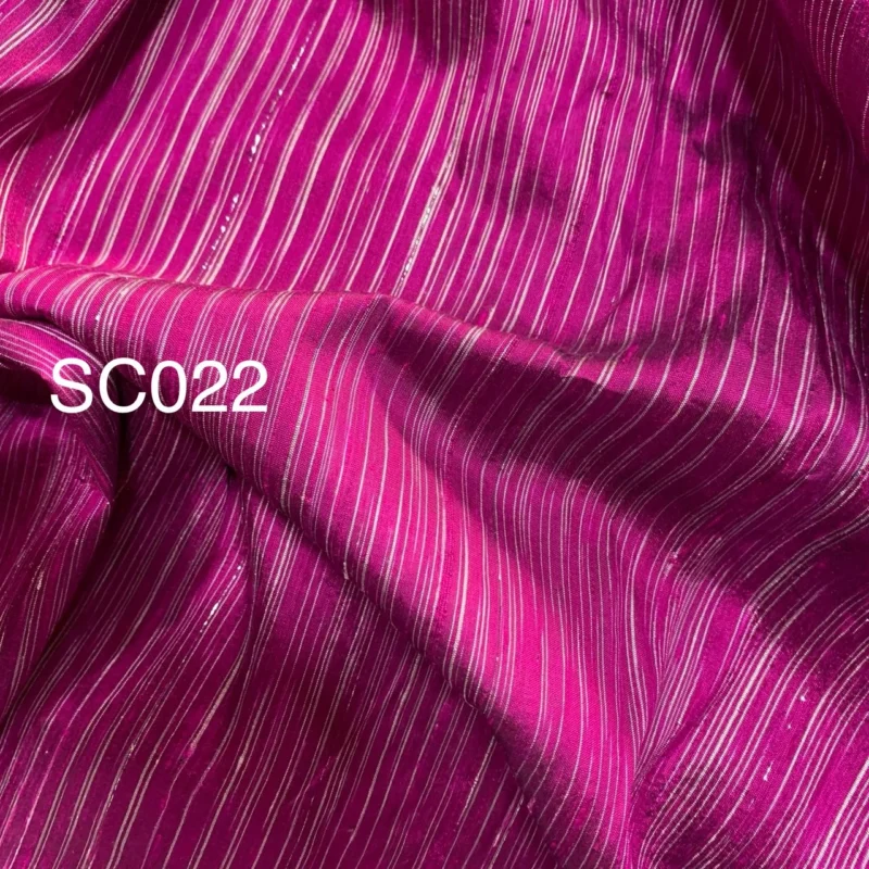 Silk Stripe, Textured, Magenta