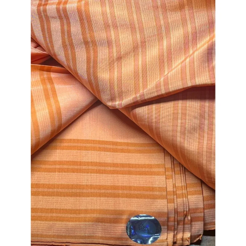 Silk Stripe, Smooth Weave, Orange