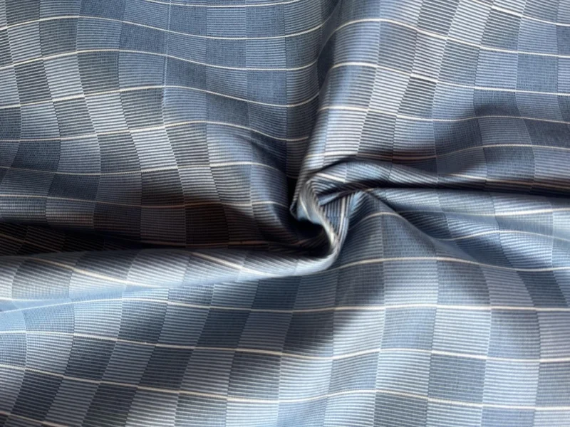 Silk Houndstooth, Grey-Blue