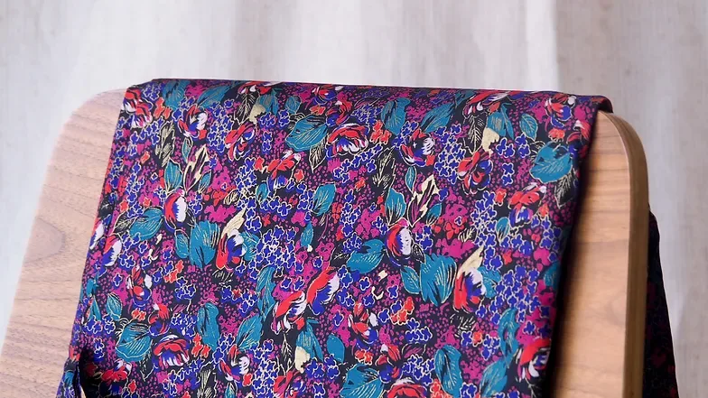 Printed Silk, Smooth Weave, 2-Ply, Multicolour