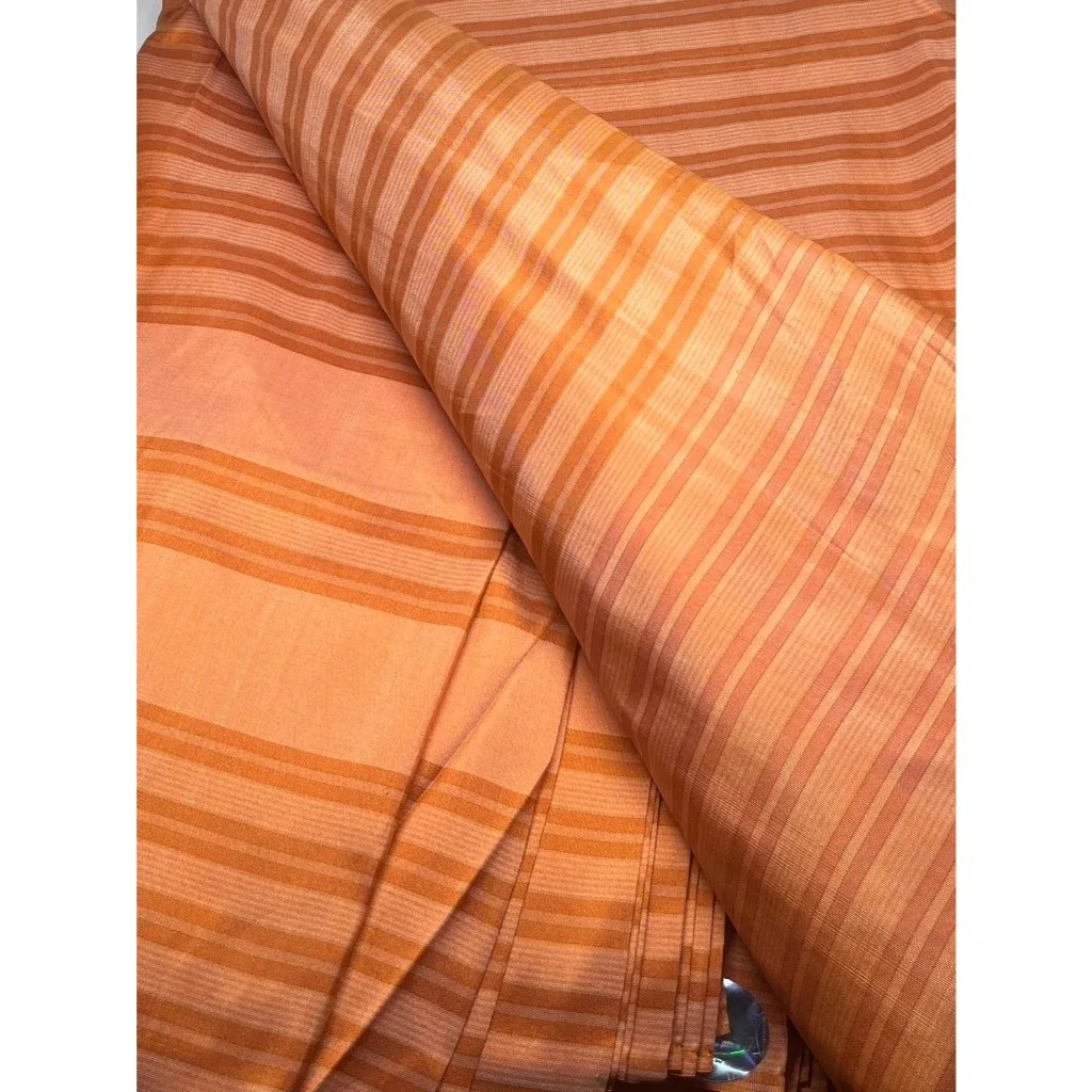 Silk Stripe, Smooth Weave, Orange