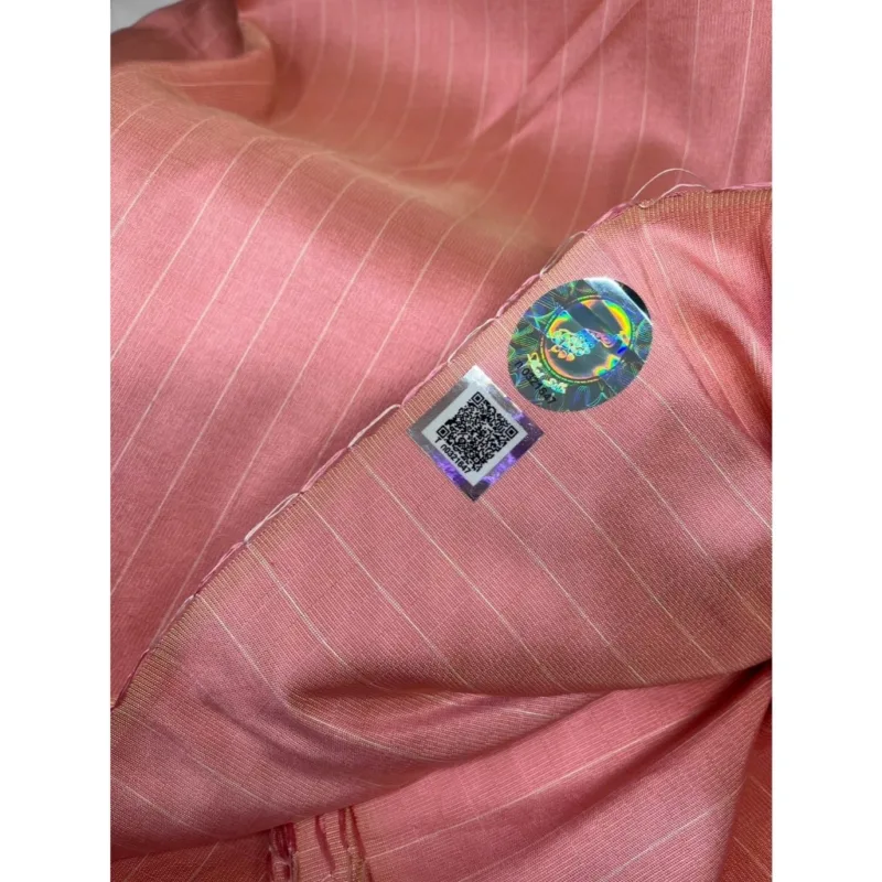 Silk Multicolour Stripe, Pink