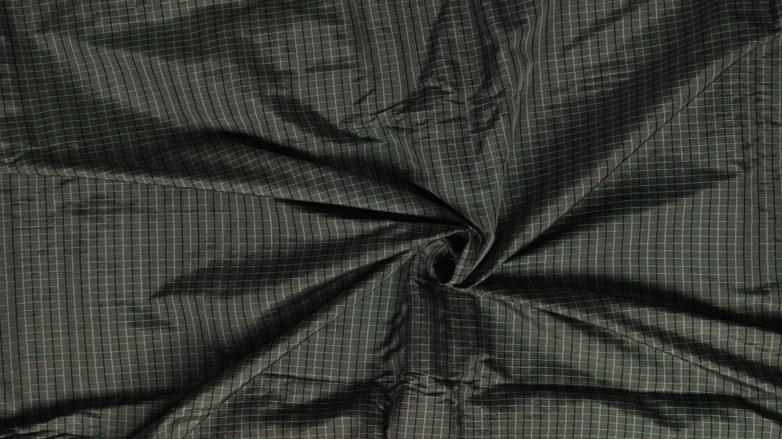 Silk Houndstooth, Small-Scale Pattern, Dark Olive