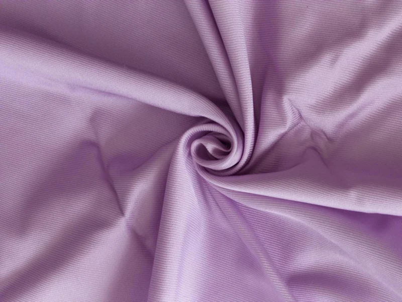 Solid-Colour Silk, 4-Shaft Fine Stripe Weave, Light Purple