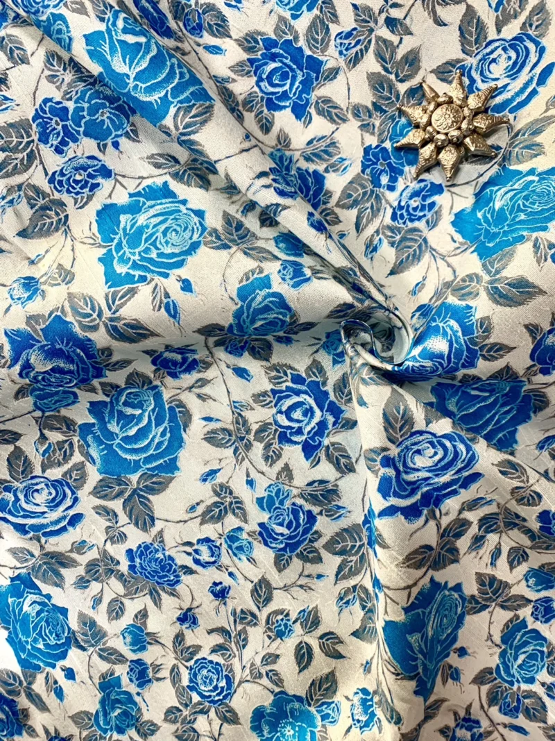 Printed Silk, Textured, Multicolour