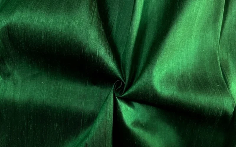 Slubbed Silk, Lightweight, Green
