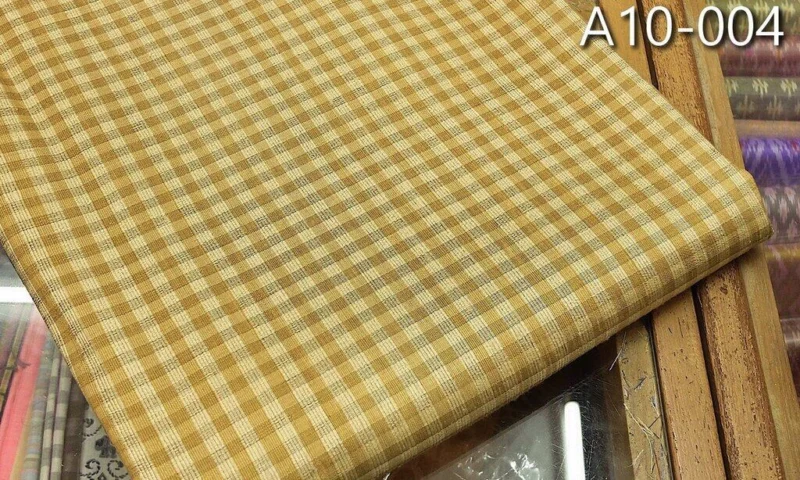 Silk Plaid, Ribbed Weave, Yellow