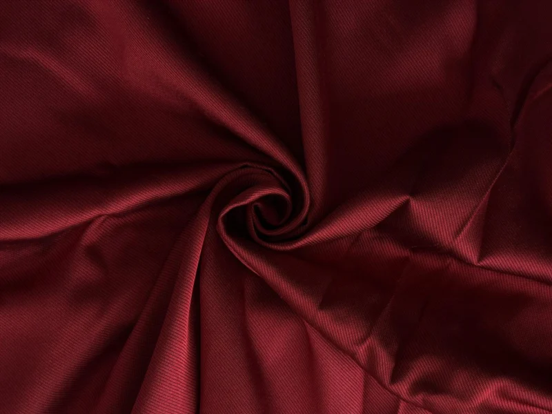 Solid-Colour Silk, 4-Shaft Fine Stripe Weave, Lac Red