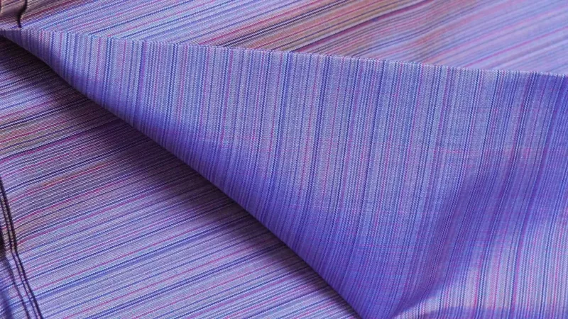 Silk Multicolour Stripe, Grey-Blue-Purple