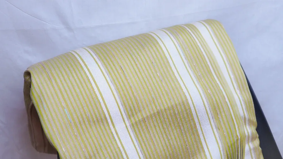 Silk Multicolour Stripe, White-Green