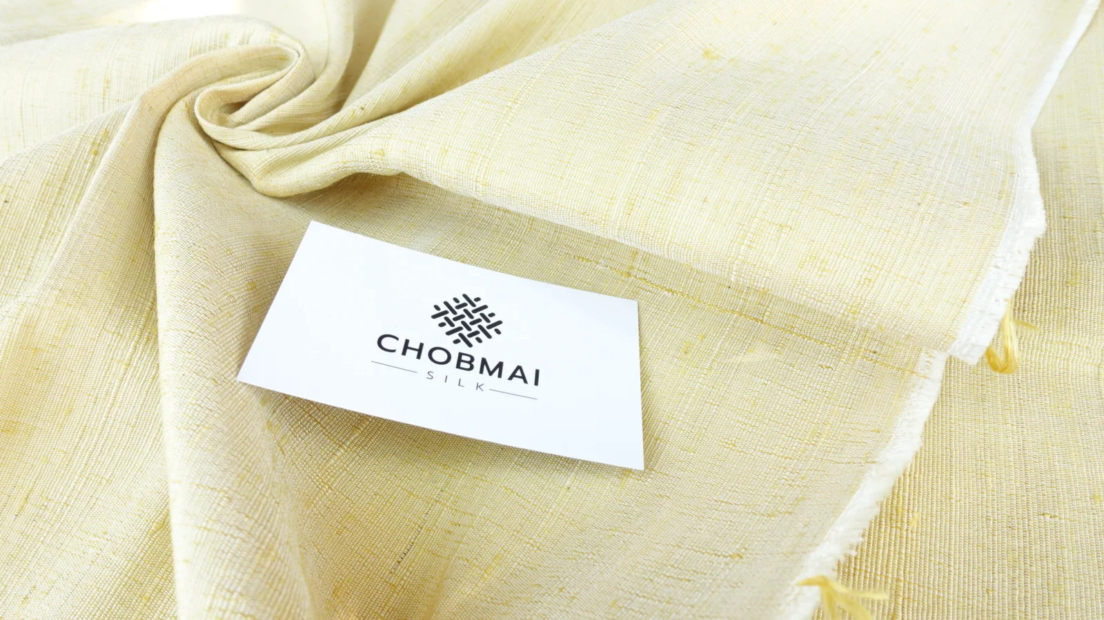 Slubbed Silk, Heavy Textured, Light Yellow