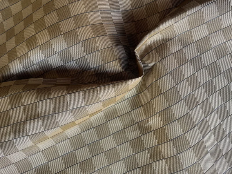 Silk Houndstooth, Coffee Brown
