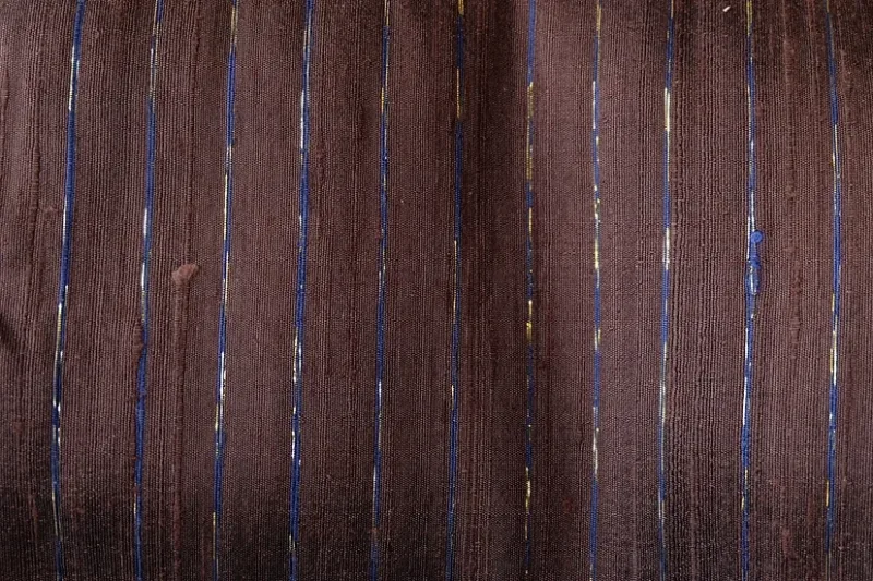 Silk Multicolour Stripe, Dark Brown