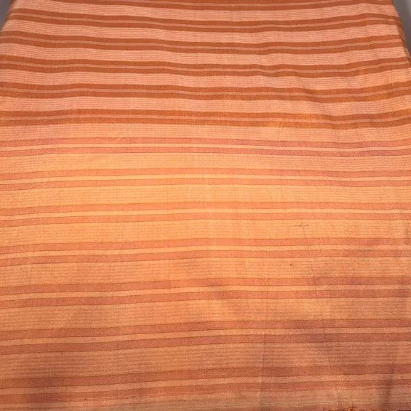 Silk Stripe, Smooth Weave, Orange