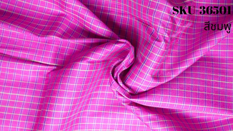 Silk Plaid, Textured, Pink and Purple