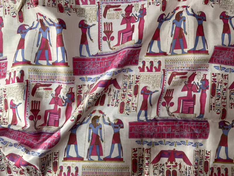 Printed Silk, Smooth Weave, Multicolour