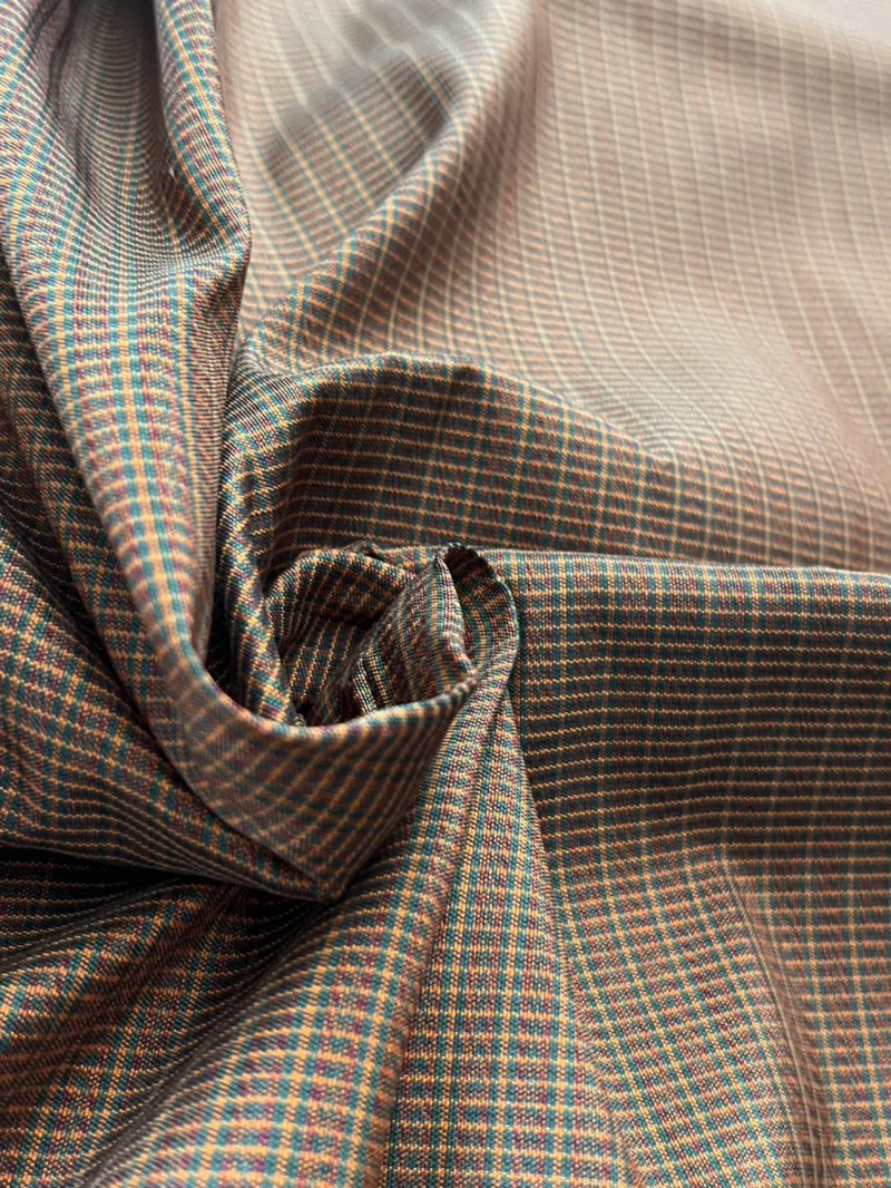 Ikat Silk, An Luy Sim Pattern, Brown