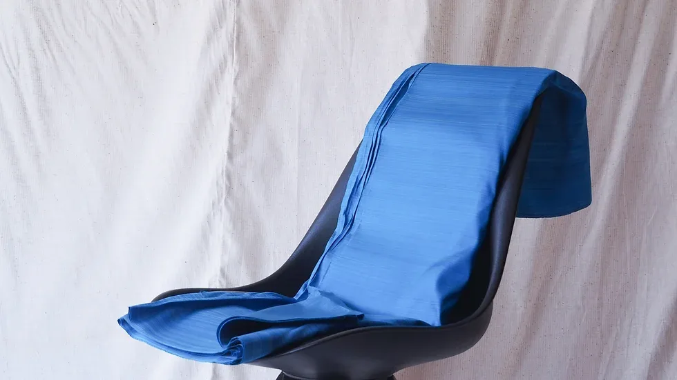 Silk Multicolour Stripe, Sky Blue