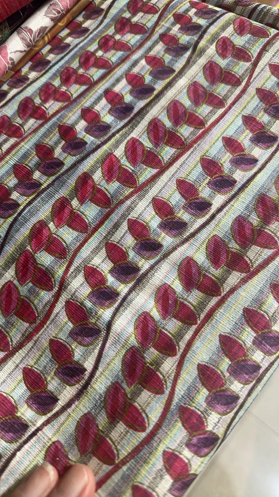 Printed Silk, Textured, Cocoa Print, Multicolour