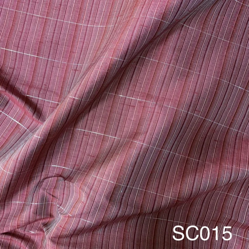 Silk Stripe, Textured, Red-Brown