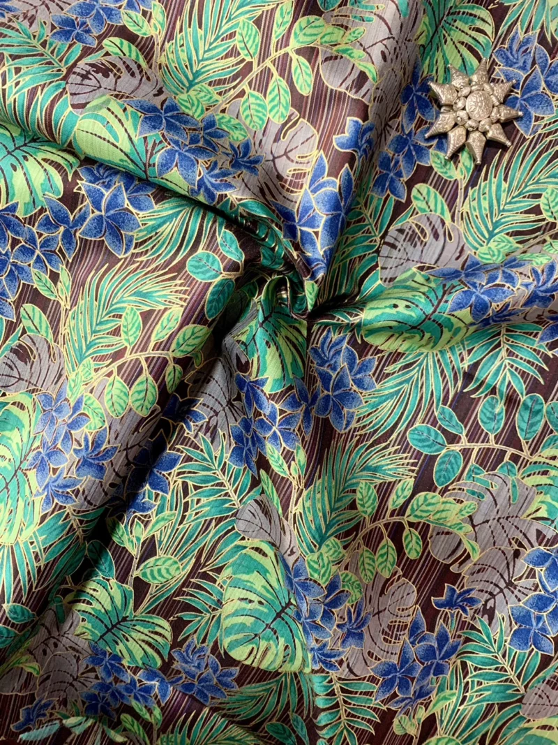 Printed Silk, Smooth Weave, Multicolour