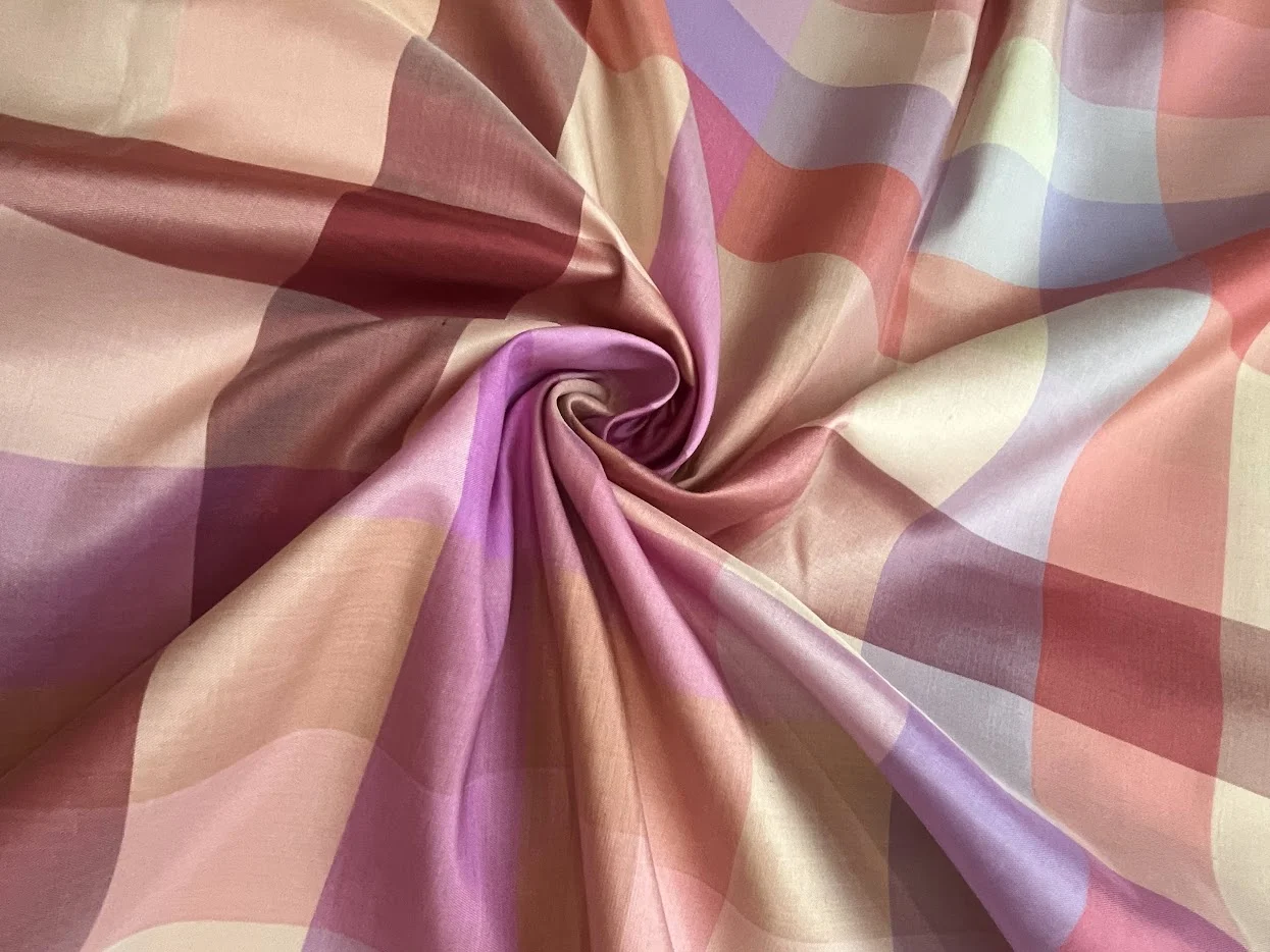 Silk Multicolour Stripe, Pink Tones
