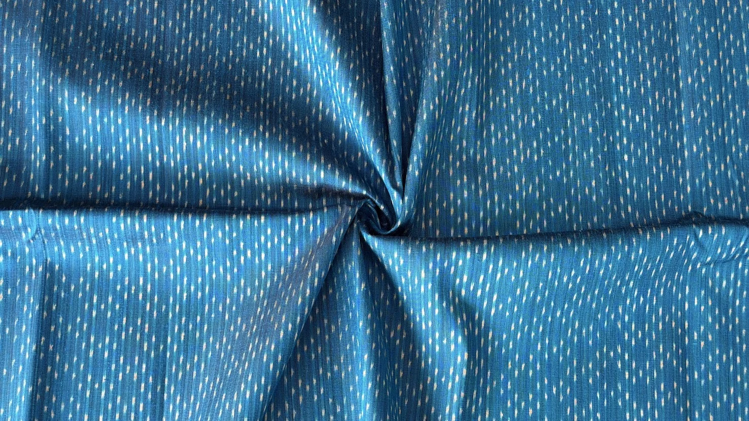 Ikat Silk, 2-Shaft, Kan Yaeng Pattern, Sky Blue