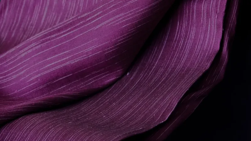Silk Multicolour Stripe, Deep Plum