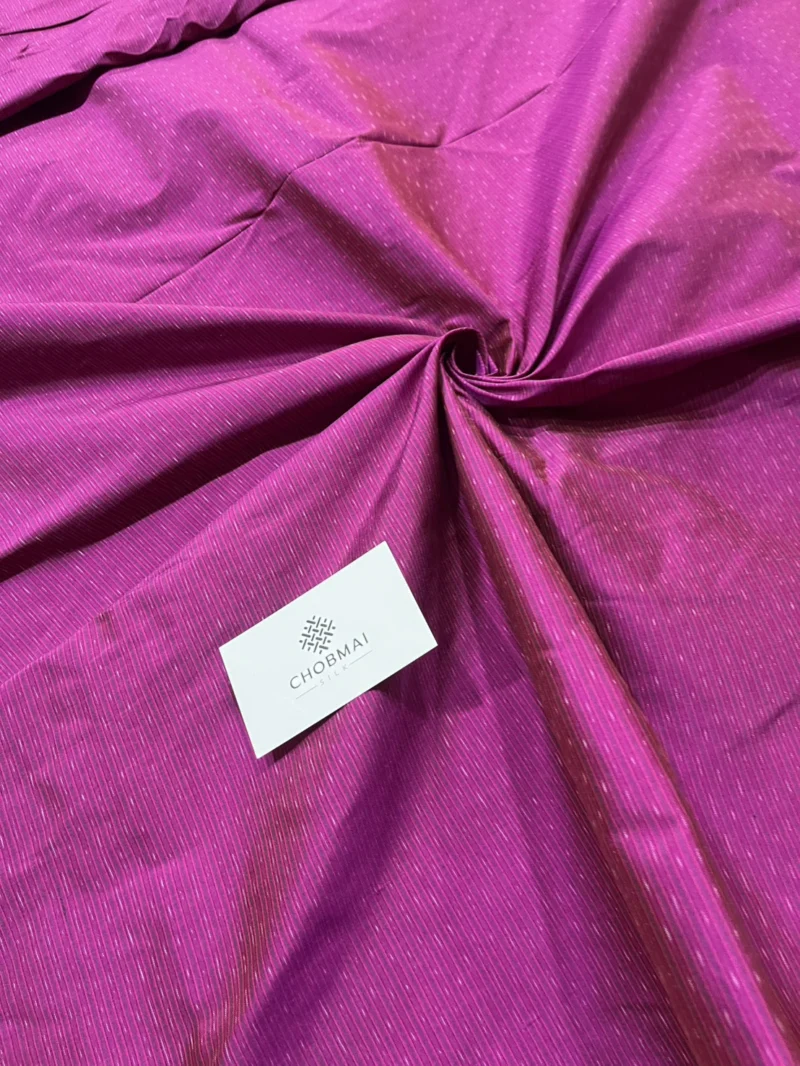 Ikat Silk, Amprom Pattern, Magenta