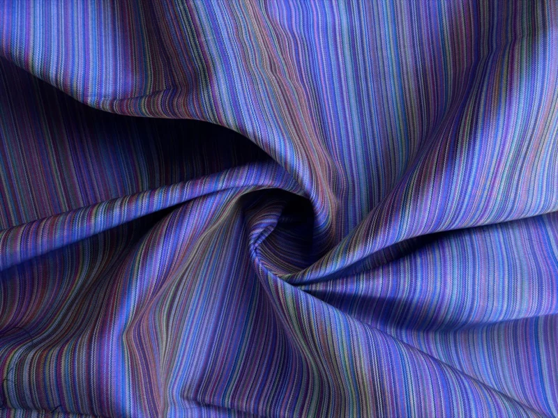Silk Multicolour Stripe, Blue and Purple