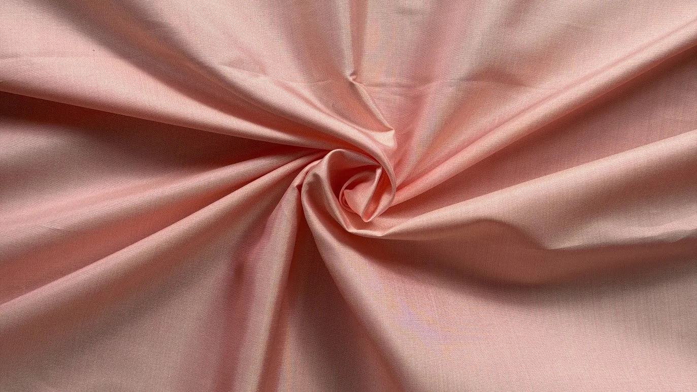 Solid-Colour Silk, Smooth Weave, 2-Ply, Rose Gold