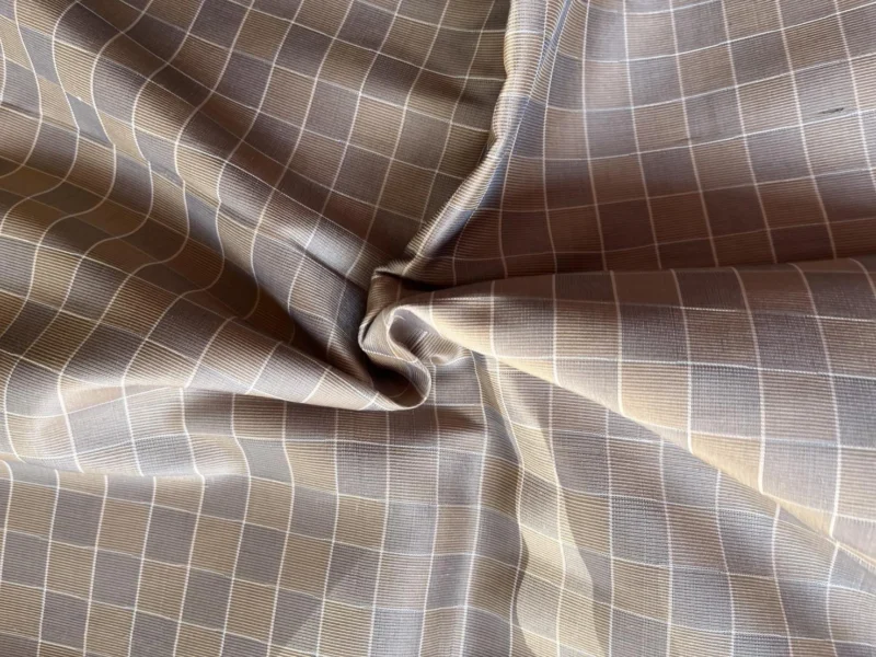 Silk Houndstooth, Brown-Beige