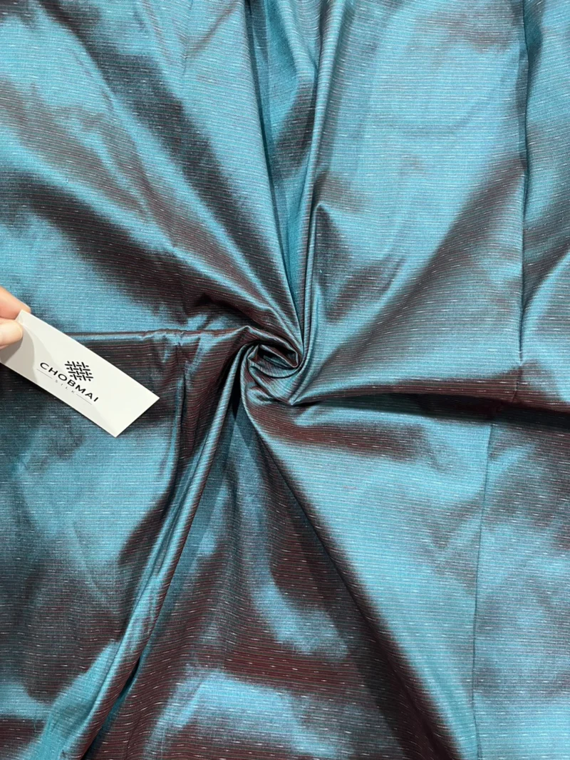 Ikat Silk, Amprom Pattern, Turquoise Green