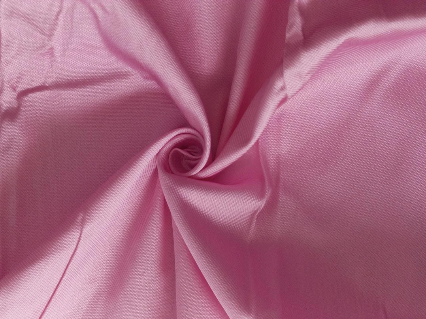Solid-Colour Silk, 4-Shaft Fine Stripe Weave, Lotus Pink