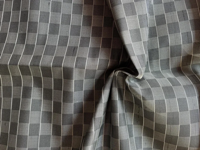 Silk Houndstooth, White and Black
