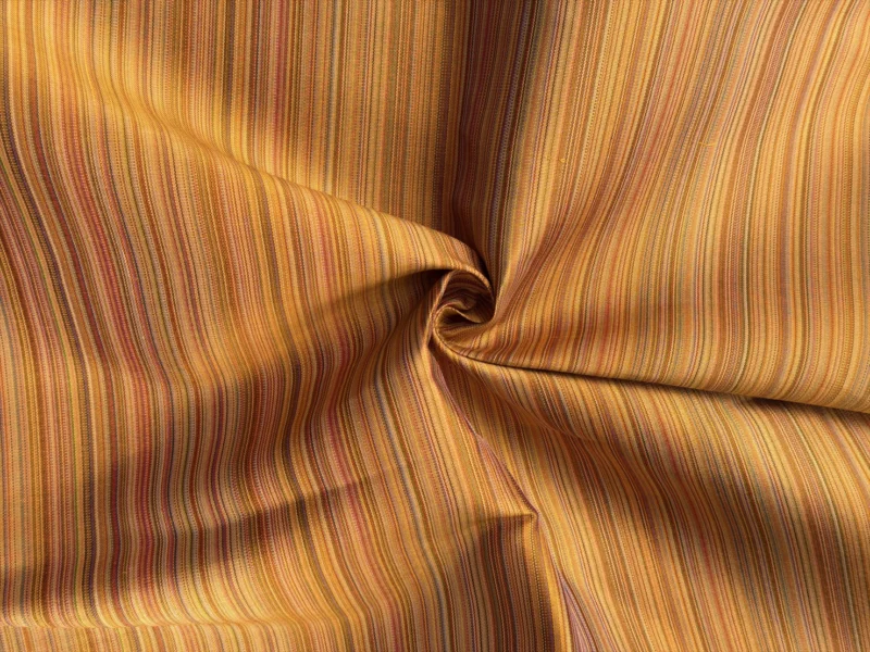 Silk Multicolour Stripe, Deep Brown