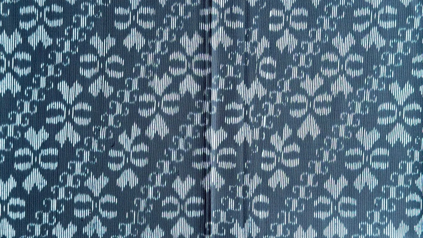 Ikat Silk, 2-Shaft, Dok Rak Pattern, Lead Grey