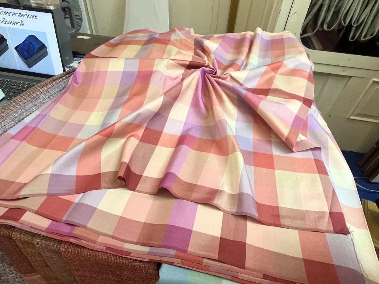 Silk Multicolour Stripe, Pink Tones